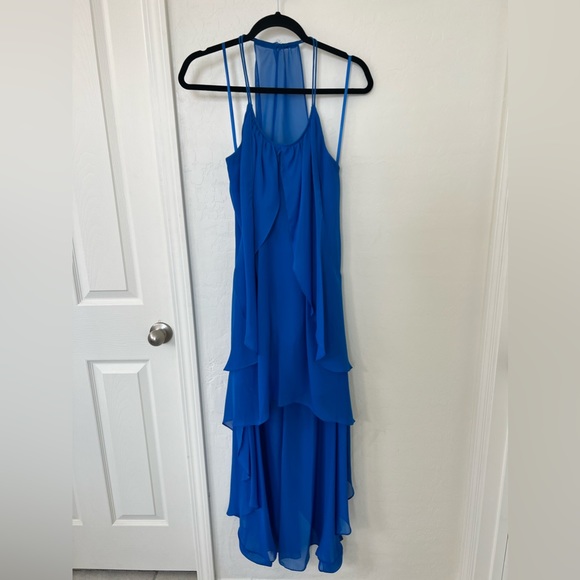 Blue Cache High-Low Dress - 4 - Picture 2 of 6
